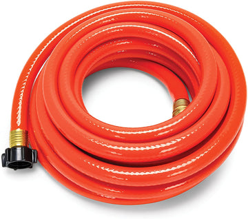 Camco 22990 RhinoFLEX Gray/Black Water Hose - 25' Clean Out Hose, 5/8" ID