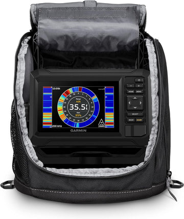 Garmin ECHOMAP UHD2 55cv Ice Fishing Bundle with Built in Canada LakeVü g, Includes ECHOMAP UHD2 55cv and Dual Beam-IF transducer