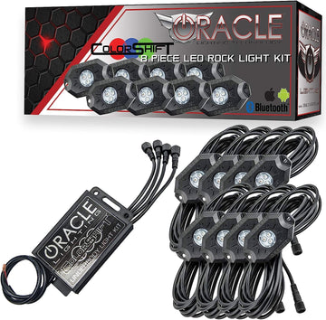 Oracle Lighting 5797-333 Oracle Bluetooth Colorshift Underbody Rock Light Kit - 8 Pcs