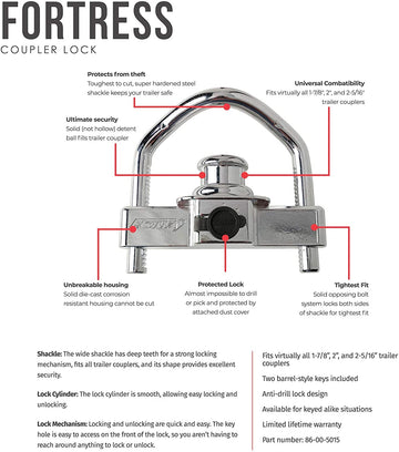 Diversi-Tech DIVDT-25013 DIVDT-25013 4th Generation Maximum Security Coupler Lock