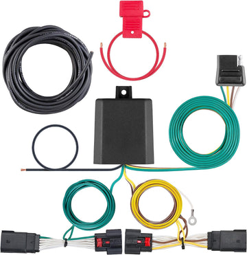 CURT 56407 Vehicle-Side Custom 4-Pin Trailer Wiring Harness, Fits Select Jeep Wrangler JL, Gladiator