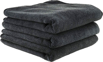 Chemical Guys MIC35303 Workhorse Professional Grade Microfiber Towel, Black (16" x 16") (3 Pack) Black 16" x 16" 3 Pack