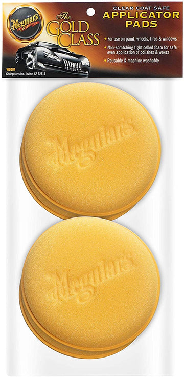 Meguiar's W0004 4-1/2" Foam Applicator Pads - (Pack of 4) Foam 4pk