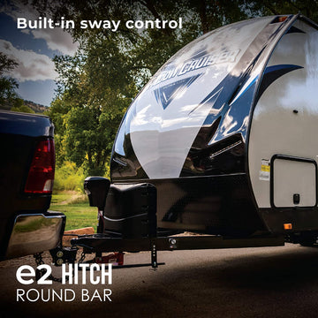 Fastway (94-00-1061) e2 Round Bar 2-Point Sway Hitch with Shank and Hitch Ball, 10,000 lb. Load Capacity 10K Round Bar With 2-5/16 Inch Hitch Ball