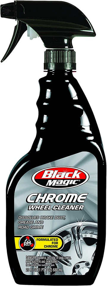 Black Magic 120005 Chrome Wheel Cleaner, 23 oz.