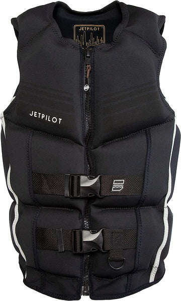 Jet Pilot Shaun Murray CGA Approved Neoprene Vest Black Apparel JP21237BLACKS