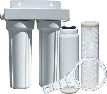 Watts Premier 520022 RV/Boat Duo Exterior Water Filter with Garden Hose Fittings