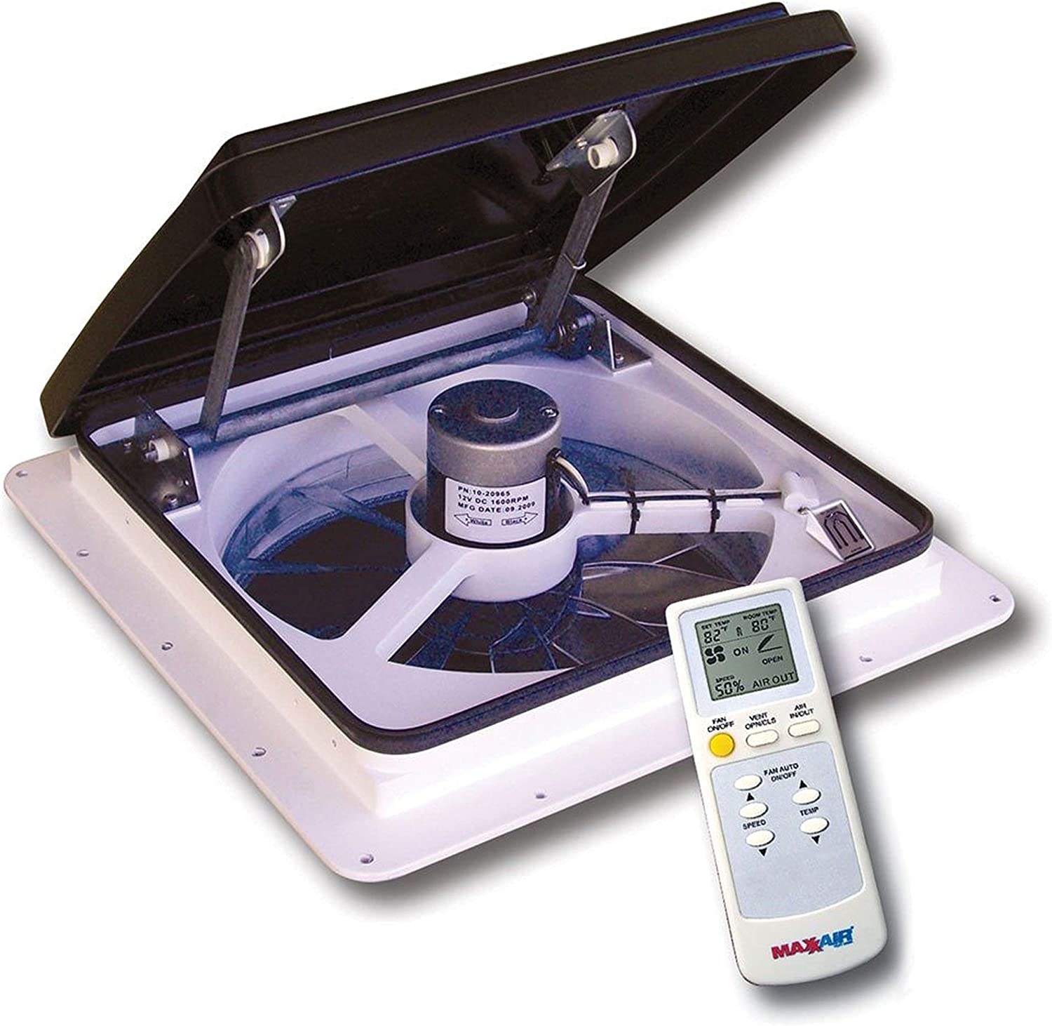 Maxxair 0004500K MaxxFan Smoke Standard Remote Fan Lid