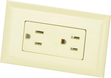 Diamond Group WDR15IV Ivory 15 Amp Decor Speed Box Receptacle Quantity 1