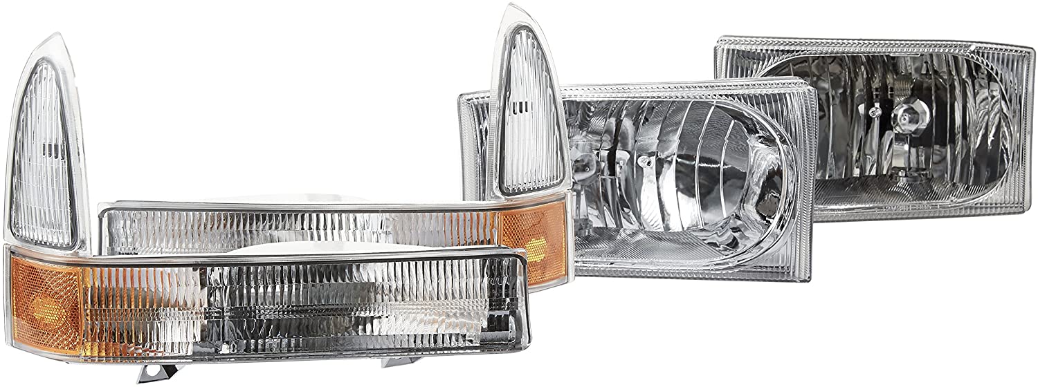 Xtune HD-JH-FF25099-AM-C Ford Superduty Headlight Chrome