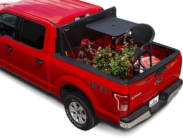 LEER HF350M | Fits 2015-2022 GM Chevy Colorado/GMC Canyon with 6.2 FT Bed | Low-Profile, Easy On/Off, Hard Tri-Fold Truck Bed Tonneau Cover