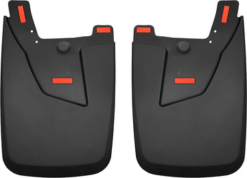 Husky Liners Mud Guards | Rear Mud Guards - Black | 59051 | Fits 2019-2022 Dodge Ram 2500/3500 w/Single Rear Wheels & OE Fender Flares 2 Pcs