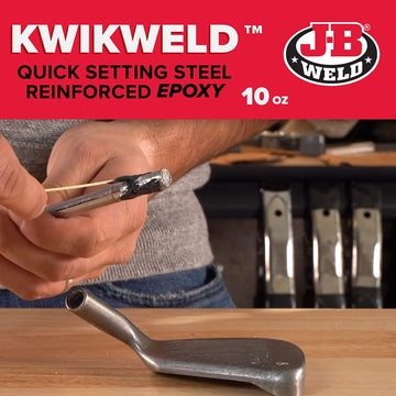 J-B Weld 8271 KwikWeld Professional Size Steel Reinforced Epoxy Twin Pack-10 oz, 10. Fluid_Ounces