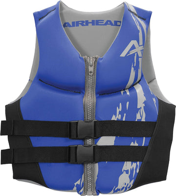 Airhead Swoosh Kwik-Dry Neolite Life Jacket, US Coast Goard Approved Type III Life Jacket, Adult and Youth Sizes Vest 3X-Large Blue