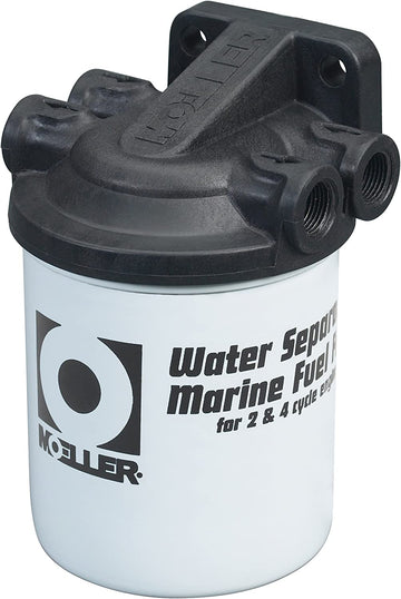 Moeller Water Separating Fuel Filter System 2-Pack (3/8" NPT, Stainless Steel, Universal)
