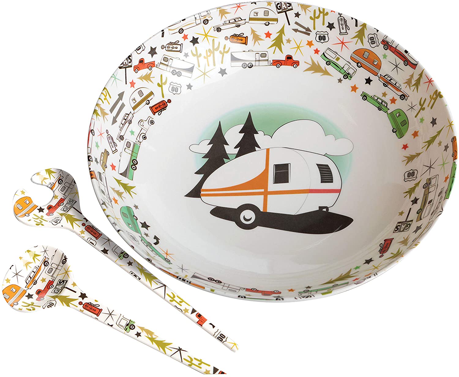 Camp Casual CC-003 Multicolor 3-Piece Bowl and Serving Set Serving Bowl Set