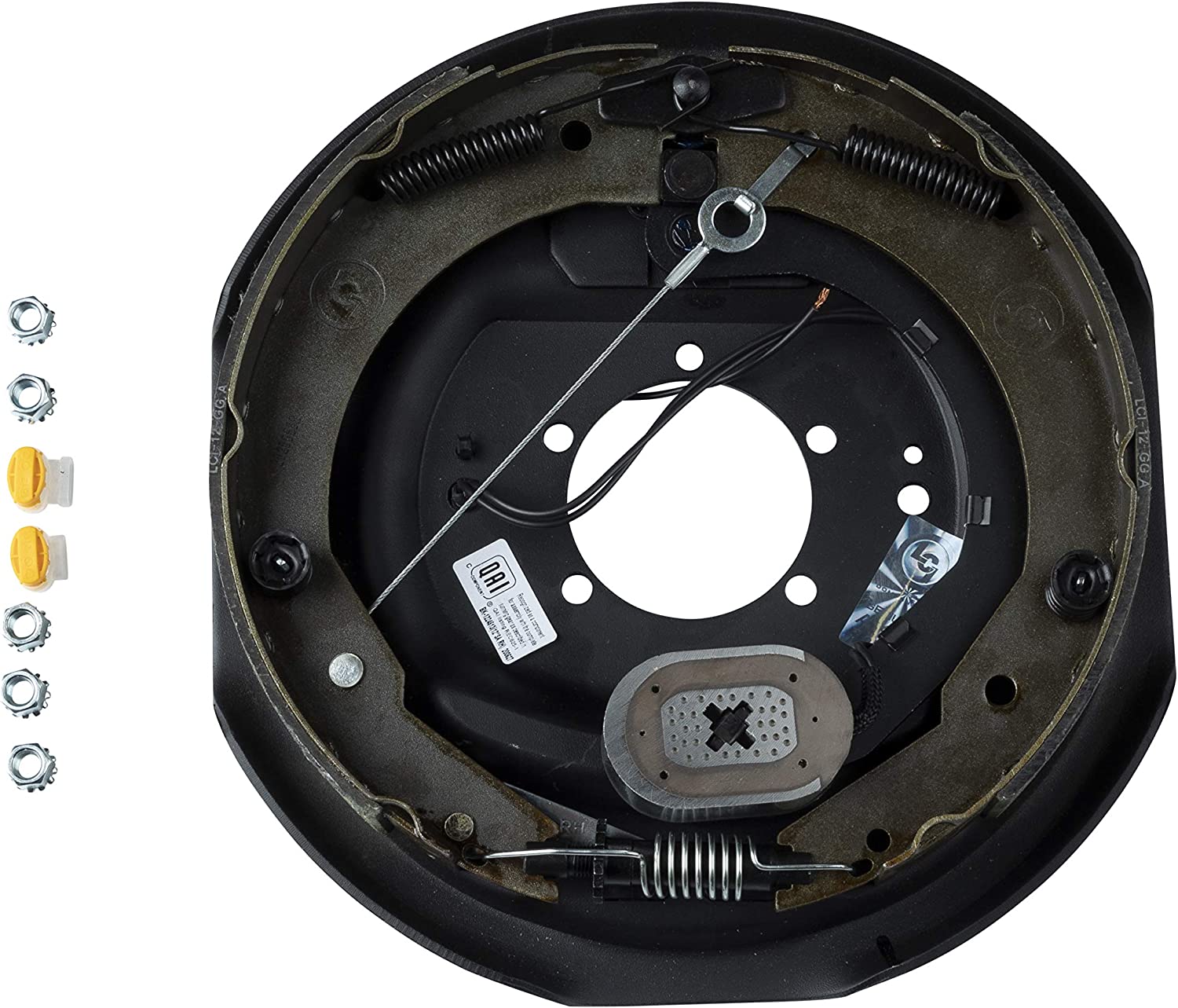 Lippert 296652 Forward Self-Adjusting Brake Assembly for Right Side, 12 X 2 with 4,000-7,000 lbs. Capacity, Black 12 Inch x 2 Inch