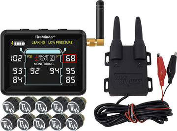 TireMinder i10 RV TPMS with 10 Transmitters