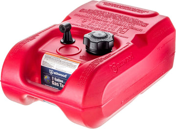 attwood 8803LP2 EPA and CARB Certified 3-Gallon Portable Marine Boat Fuel Tank Standard
