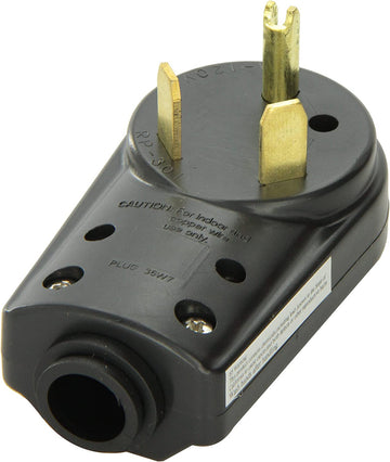 Voltec 16-00580 Black 30 Amp Male Replacement Head