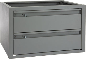 Kargo Master 40070 Grey 20" W x 12" H x 13.5" D Steel 2 Drawer Cabinet