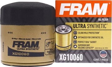 Fram XG10060 Ultra Synthetic 20,000 Mile Protection Spin-On Oil Filter with Sure Grip