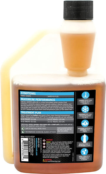 Hot Shot's Secret Diesel Winter Anti-Gel 16 Ounce Squeeze Bottle