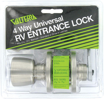 Valterra L32CS000 Knob x Lever Door Lock (Viewpack)