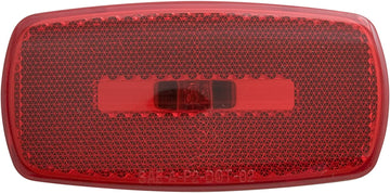 Optronics (MC-32RBP) Red Rectangular Reflector Clearance Marker Light