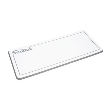 SeaDek Dual Density Helm Pad - 14" x 36" 20mm - Small - White/Storm Gray w/Routed SD Logo