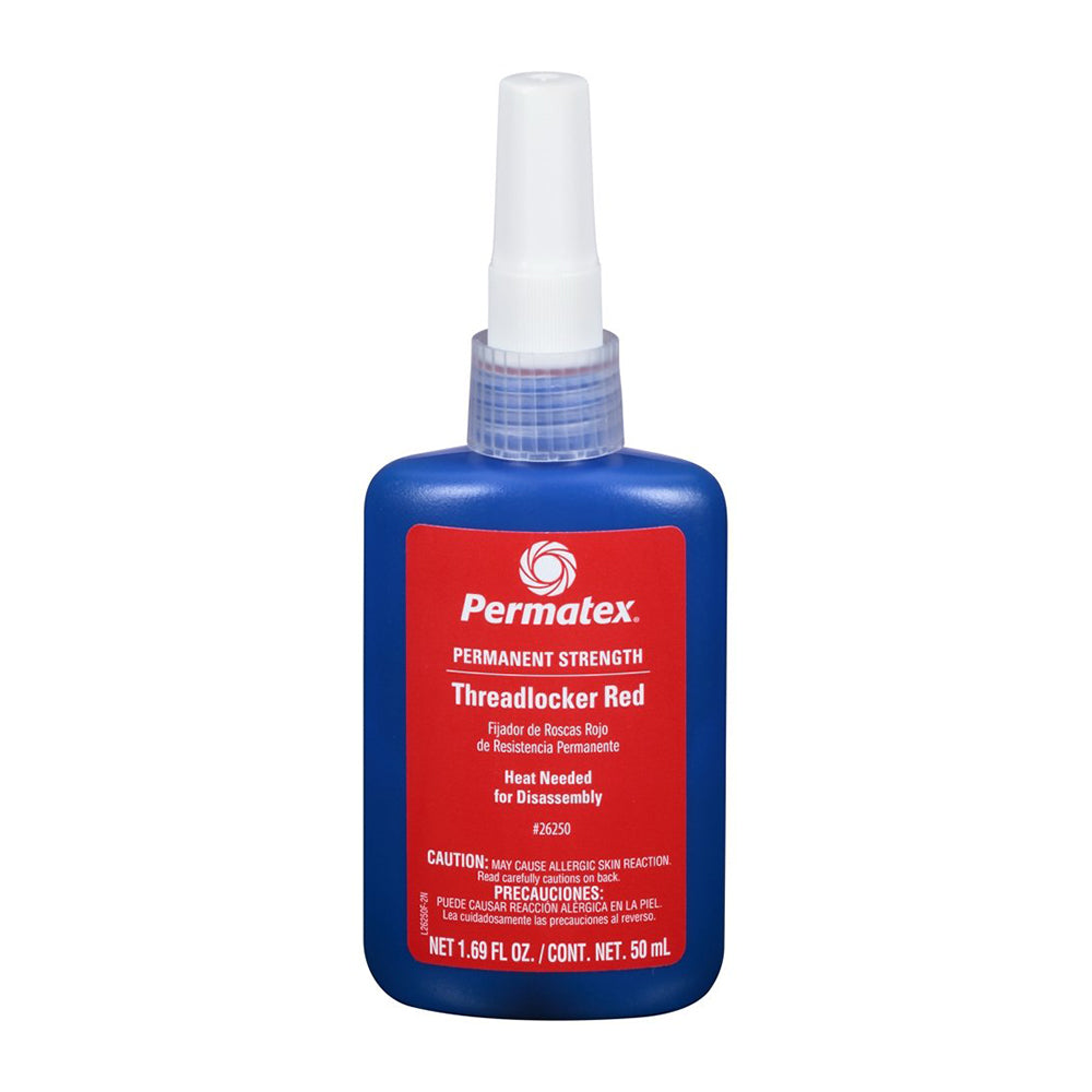 Permatex Permanent Strength Threadlocker RED Bottle - 50ml