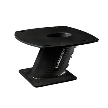 Scanstrut PowerTower 6" Aluminum 2kW/4kW Raymarine, Garmin, Navico BR24/3G/4G Radomes Aft Lean - Black