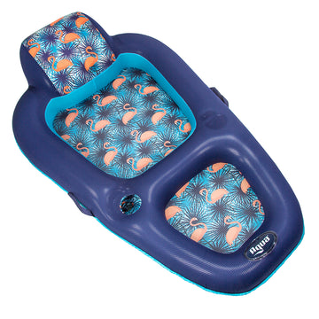 Aqua Leisure Luxury Lounge Recliner - Palm Beach Flamingo