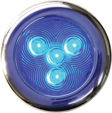 T-H Marine LED-51828-DP Stainless LED Puck Light, 3" - Blue