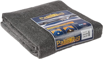 Prest-O-Fit 2-1153 Stone 6' x 15' Patio Rug Stone Gray