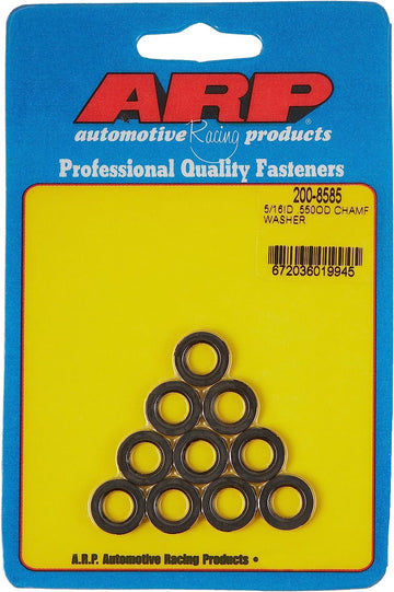 ARP 200-8585 Black 5/16" ID x .550" OD Washer with Chamfer - 10 Piece