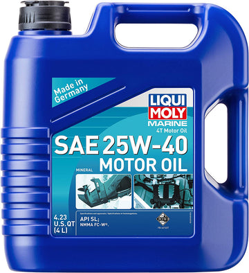 Liqui Moly 20548 Marine 4T Motor Oil 25W-40, 4 Liter