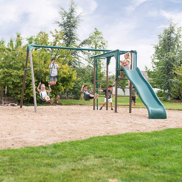 Lifetime 91028 Monkey Bar Adventure Swing Set, Earthtone
