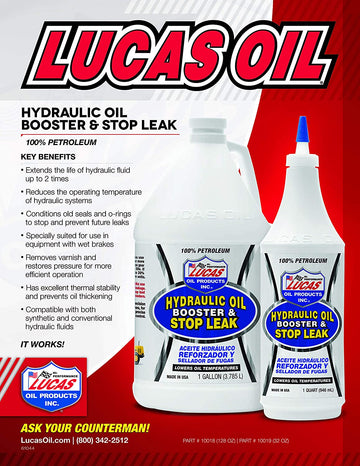 Hydraulic Oil Booster/Stop Leak - 1 Gallon (3.78L), Brown