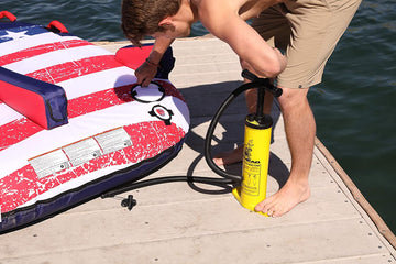 AIRHEAD Watersports AIRHEAD Double Action Hand Pump Yellow One Size