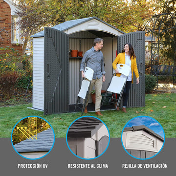 Lifetime 7-Feet x 4.5-Feet Storage Shed 7 ft. x 4.5 ft.