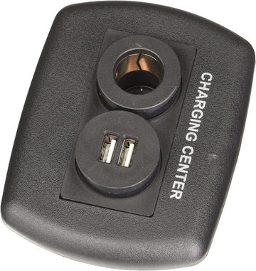 Valterra Diamond Group by DG61023VP Eurostyle USB/12V Charging Center - Black