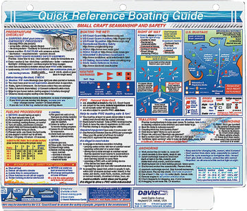 Davis Instruments Small Craft Rules Reference Card