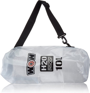 Wow Watersports H2O Proof Drybag, 100% Waterproof Functional Internal Phone Pocket Clear 40 Liter