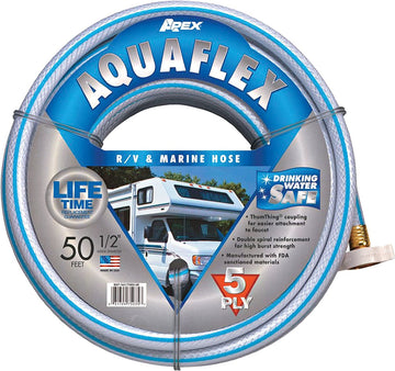 Teknor Apex 7503-50 AquaFlex 1/2" X 50' RV and Marine Hose 1/2 - Inch X 50 - Feet