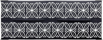 Camco 42833 Reversible Outdoor Mat, 8-Feet x 20-Feet, Charcoal Botanical 8 Feet x 20 Feet Charcoal Botanical