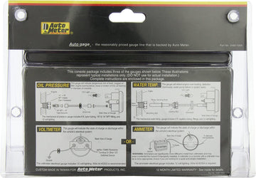 Auto Meter 2397 Black 2-1/16" Mechanical Three-Gauge Console