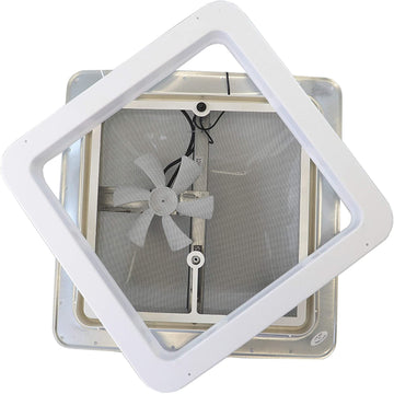Hengs Industries 71112C2G1 White 12V Universal Vent