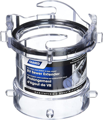 Camco 39562 Clear 3.5" Sewer Hose Adapter 3.5 - Inch