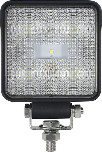 HELLA 357107001 ValueFit 4 Square LED Close Range Worklight Black 4 Square LED